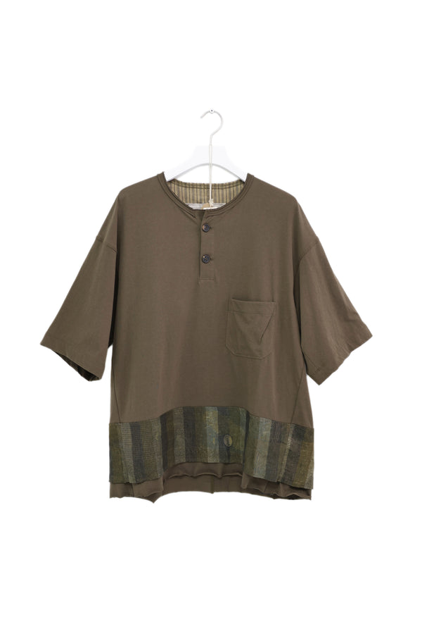 ZIGGY CHEN Layerer Hemley Neck T-shirt 2024SS