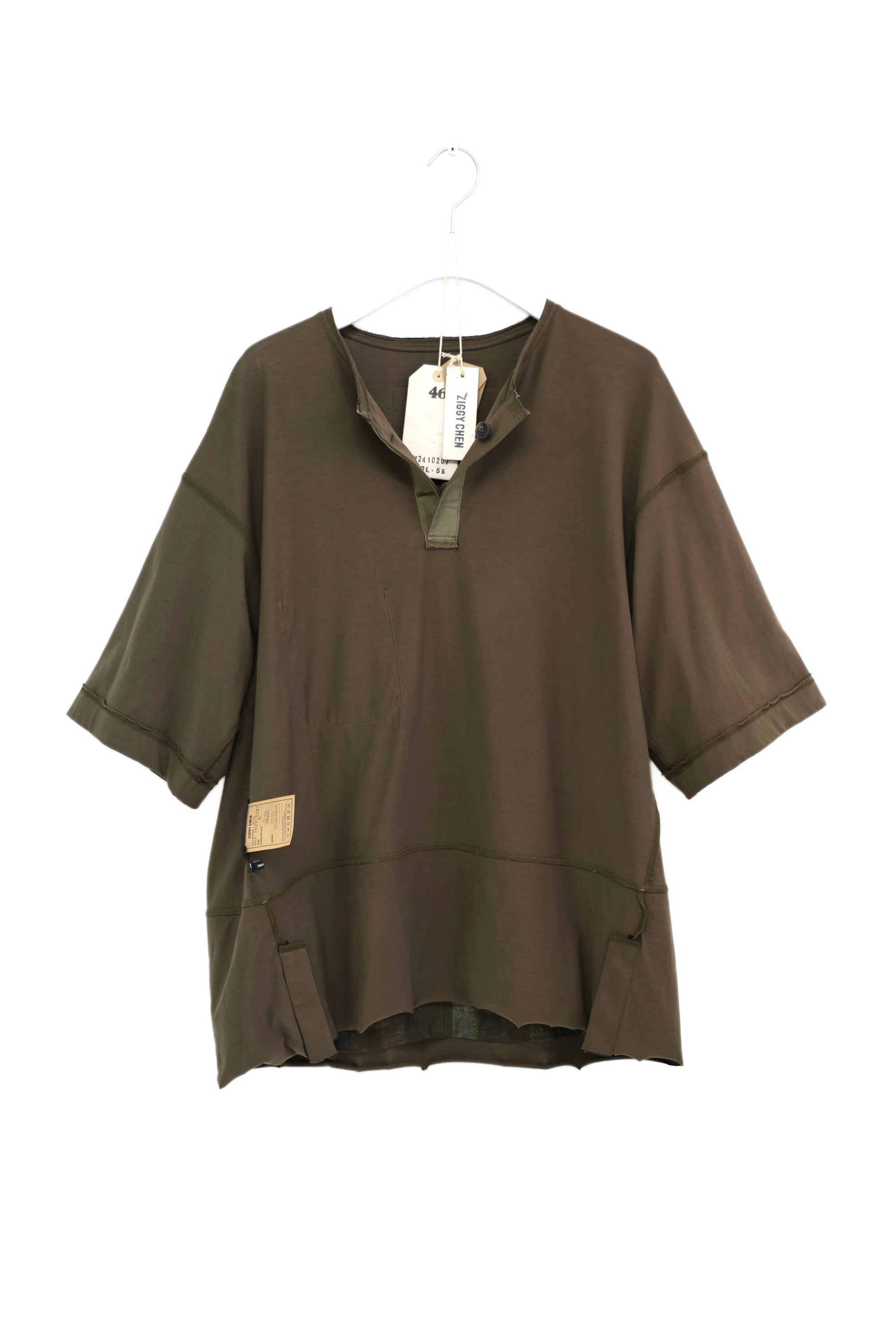 ZIGGY CHEN Layerer Hemley Neck T-shirt 2024SS