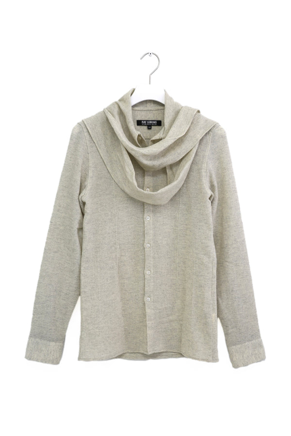 Raf Simons Wool Gauze Shirt with Stole 2008AW