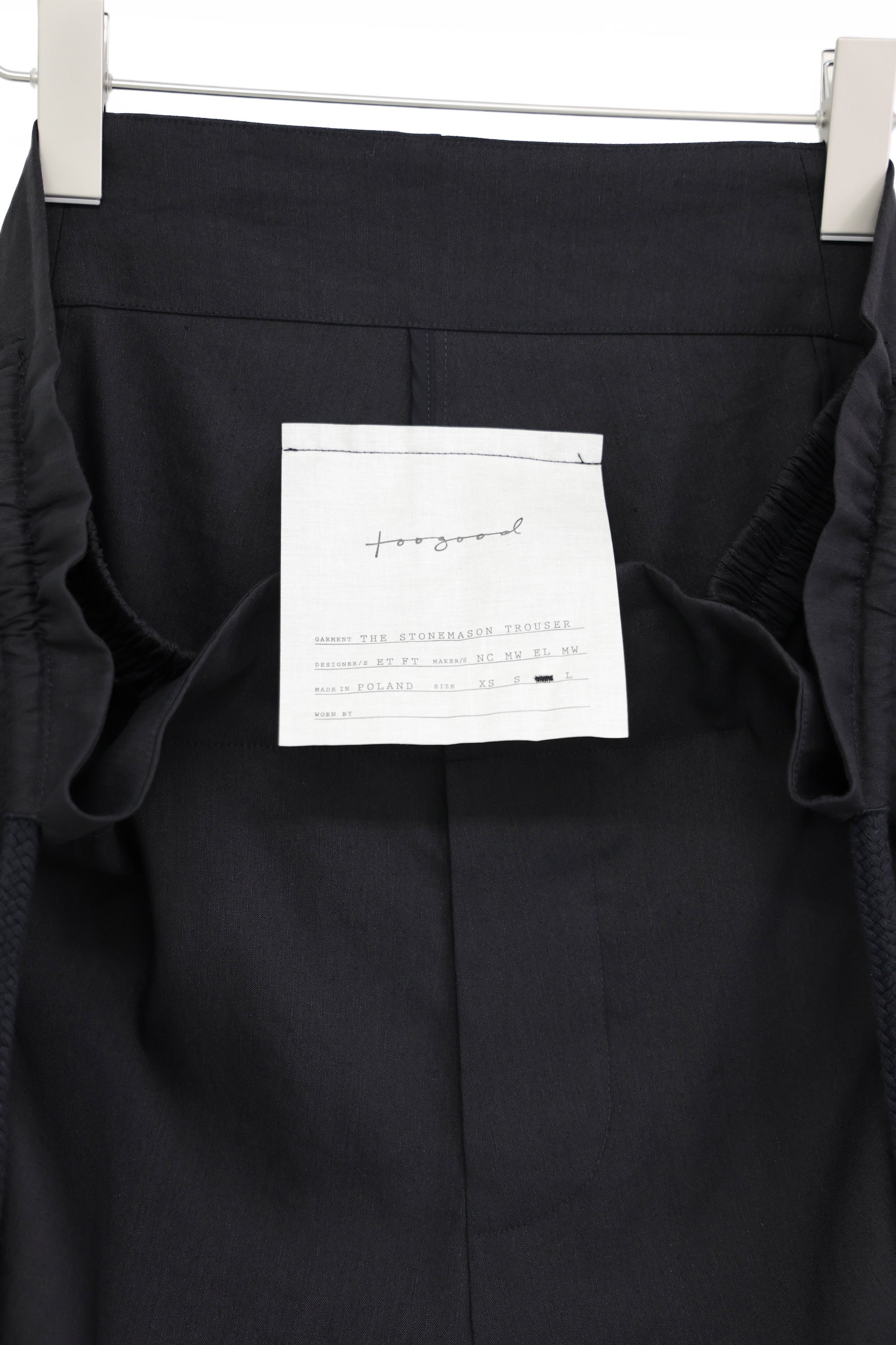 toogood THE STONEMASON TROUSER 2015s