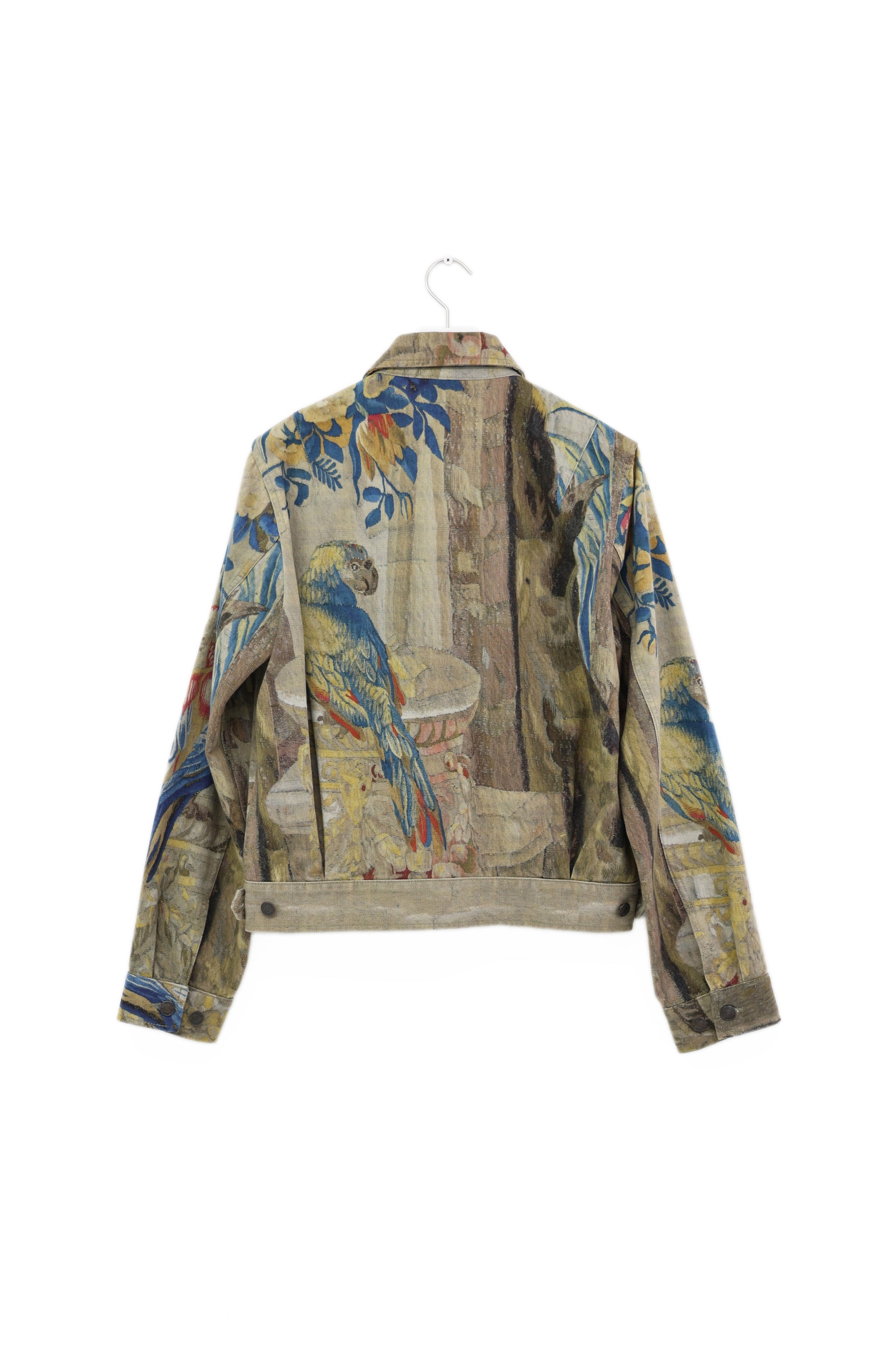 DRIES VAN NOTEN Bird Print Denim Jacket 2017SS