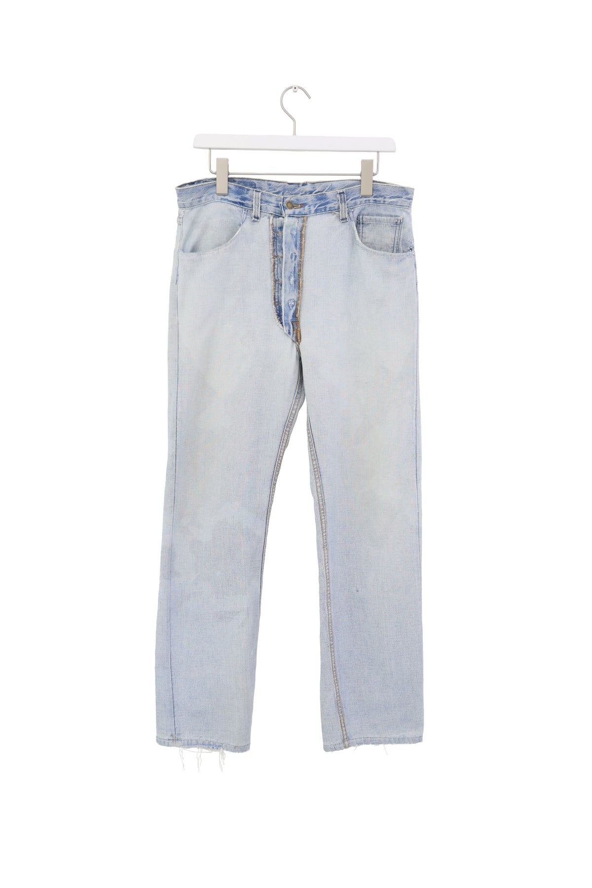 Maison Martin Margiela Artisanal inside out Denim Pants 2002s 