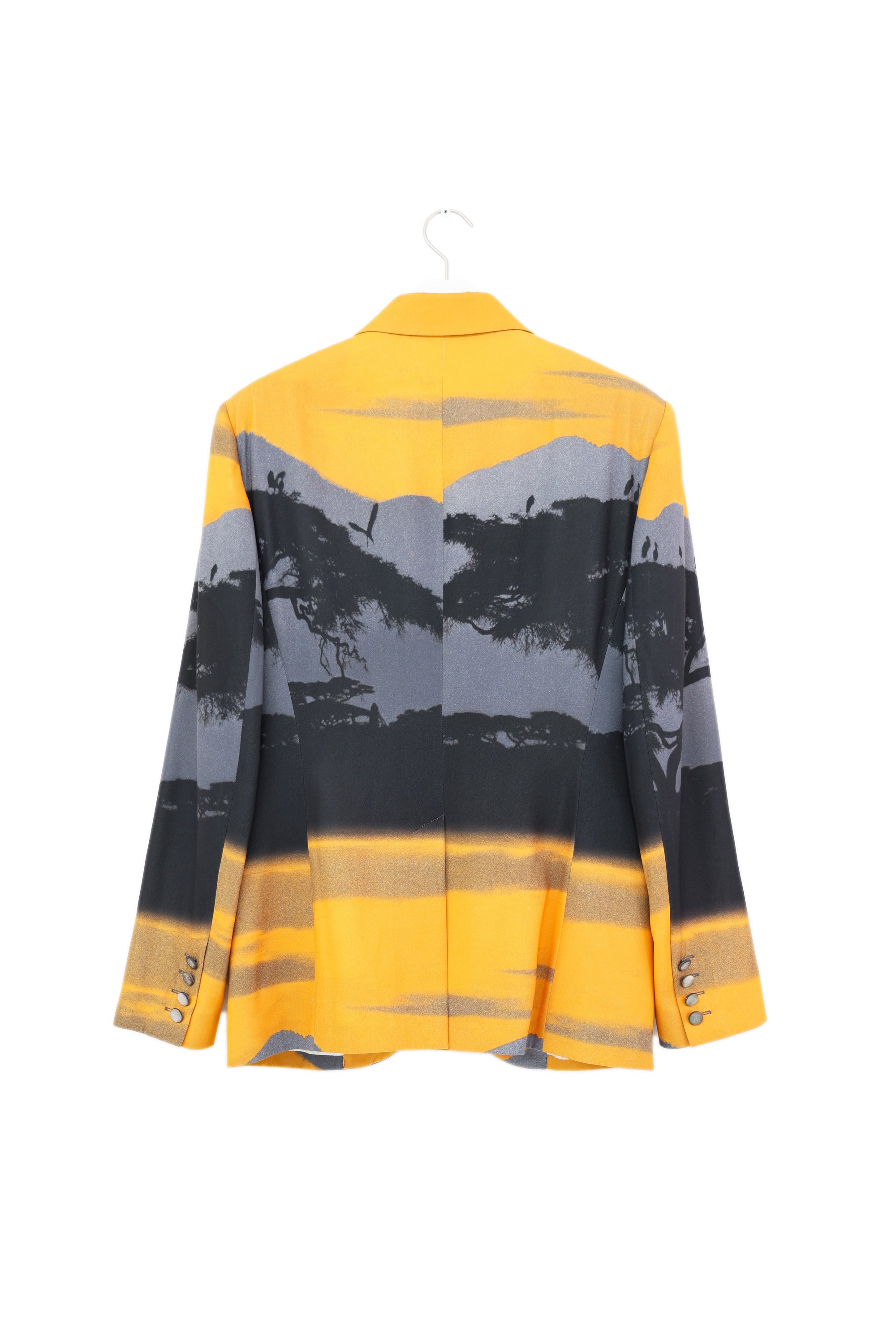 Alexander McQueen Bird Print Tailored Jacket 1990s