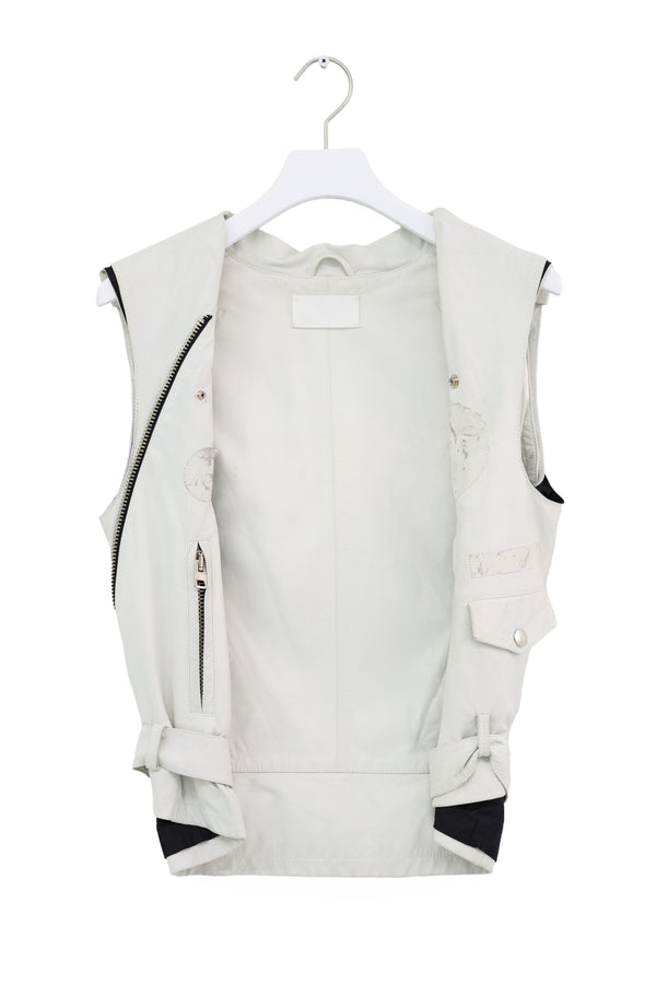 Maison Martin Margiela Reconstructed holding leather Vest 2001SS