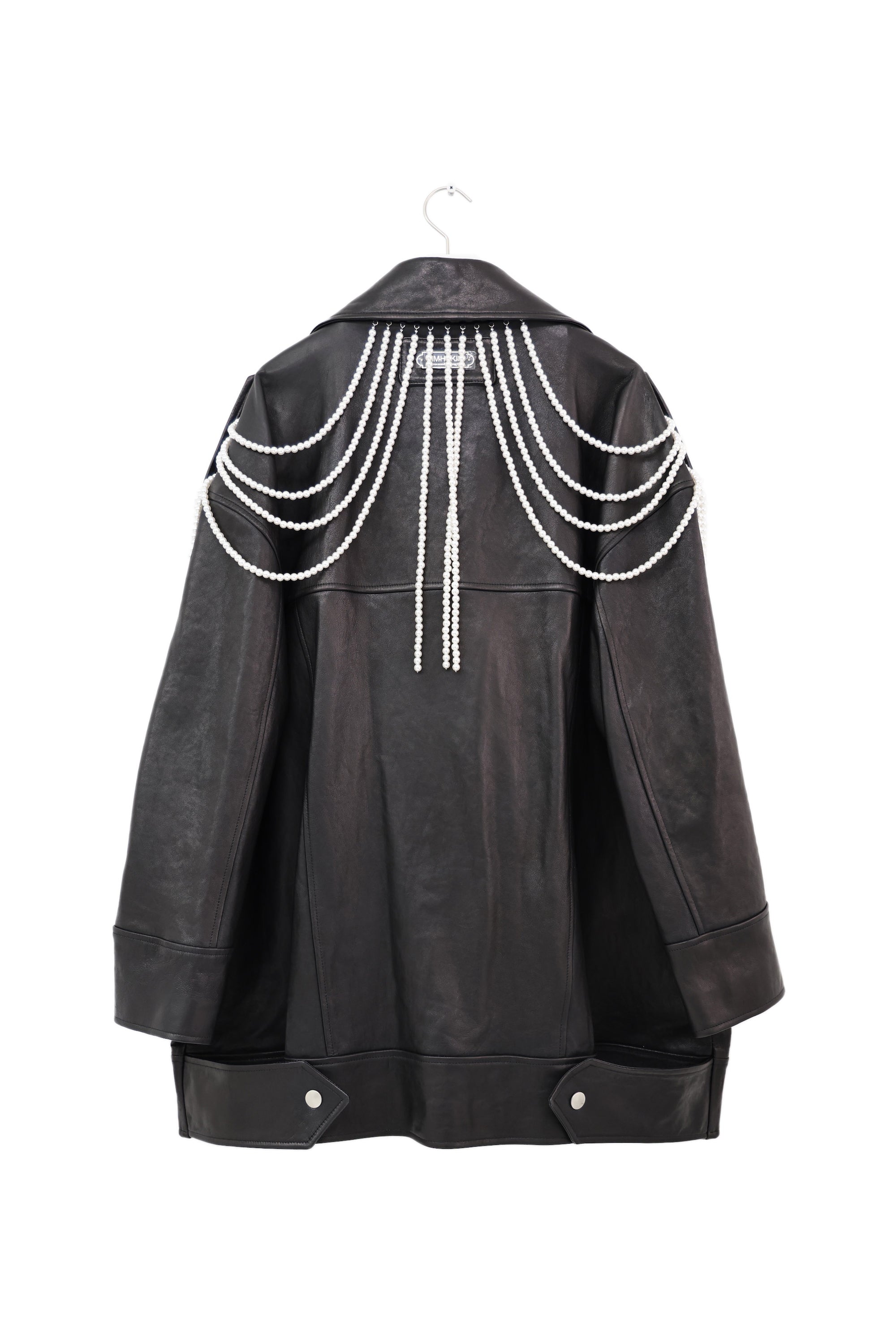 KIMHĒKIM Pearl Embellished Men's Fit Rider Jacket 2024SS