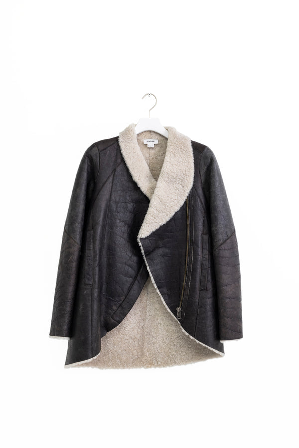 HELMUT LANG Lining Boa Leather Jacket 2000s