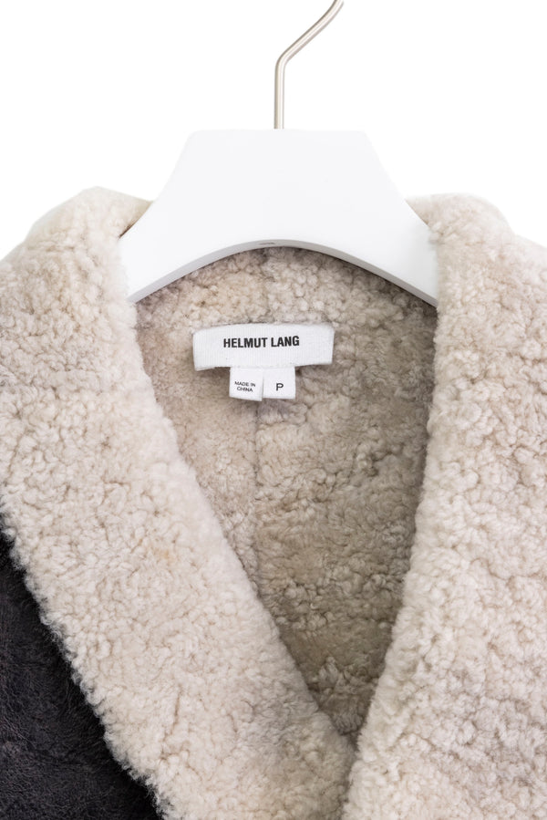 HELMUT LANG Lining Boa Leather Jacket 2000s