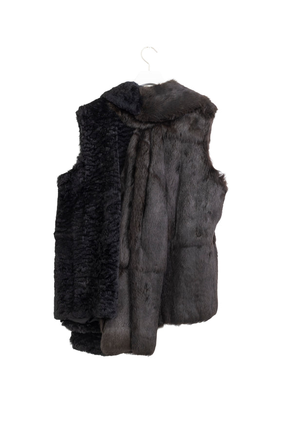Maison Martin Margiela Artisanal Fur Leather Vest 2002AW