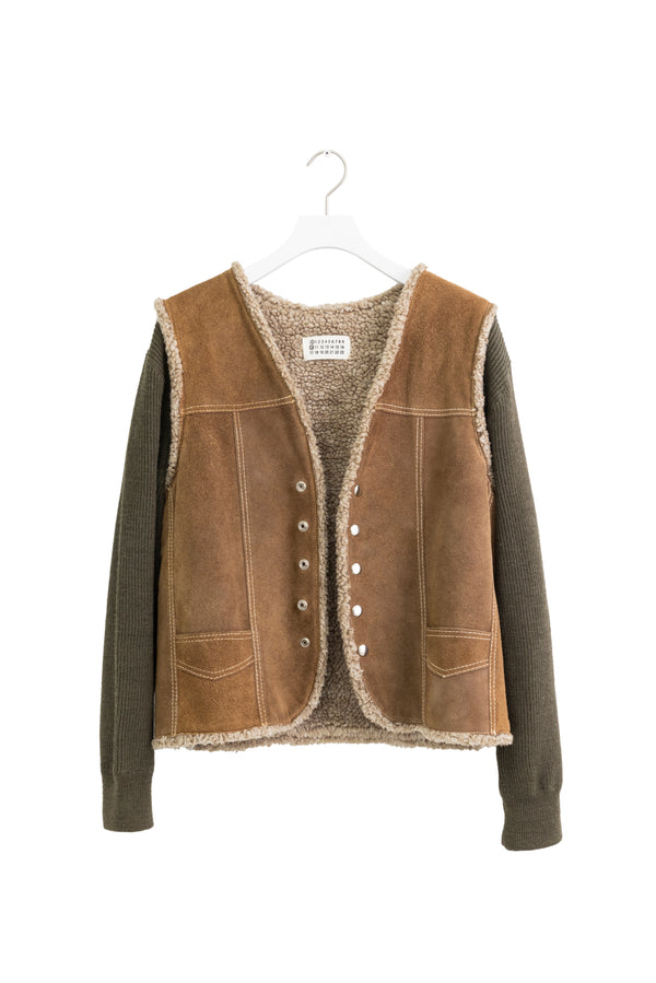 Maison Martin Margiela Artisanal Mouton Knit Jacket 2000s