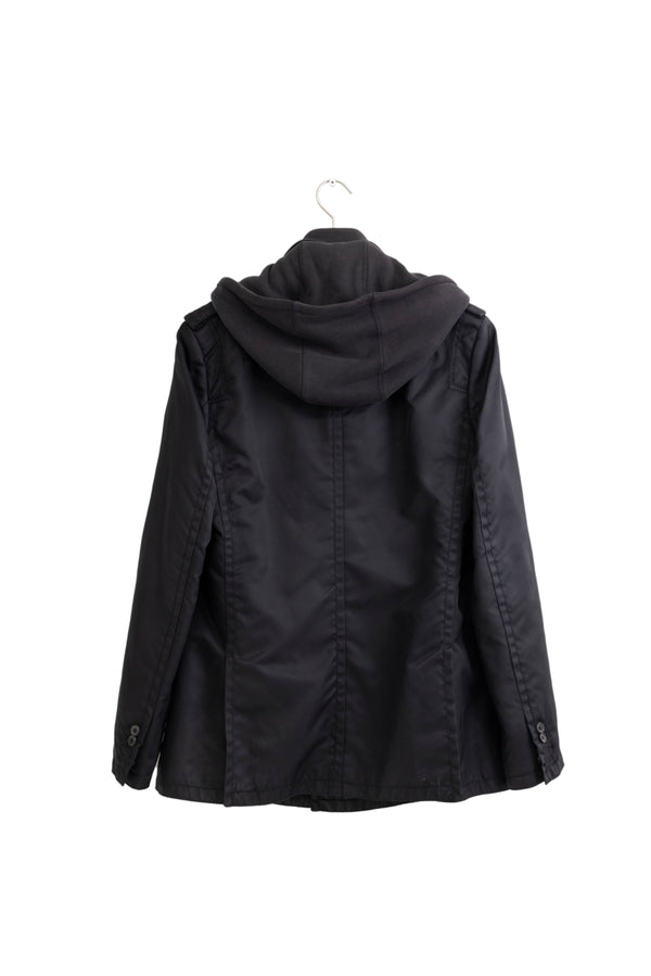 Neil Barrett Layered Hood Pea Coat 2000s