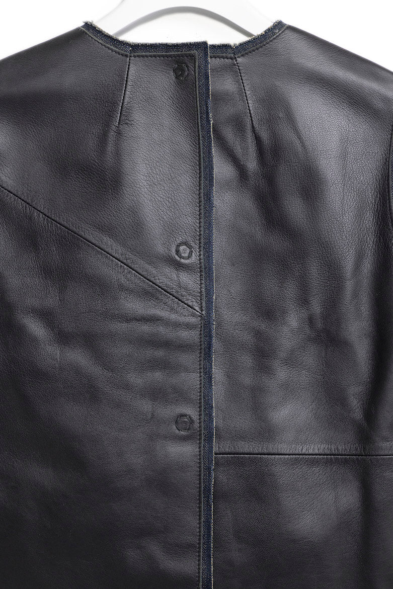 Maison Martin Margiela  Leather denim Vest 1999AAW