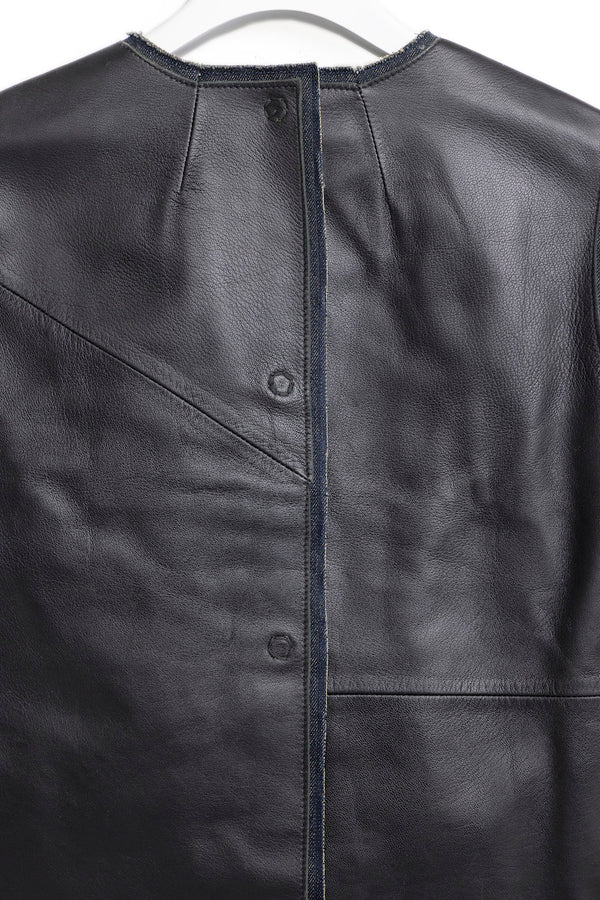 Maison Martin Margiela  Leather denim Vest 1999AAW
