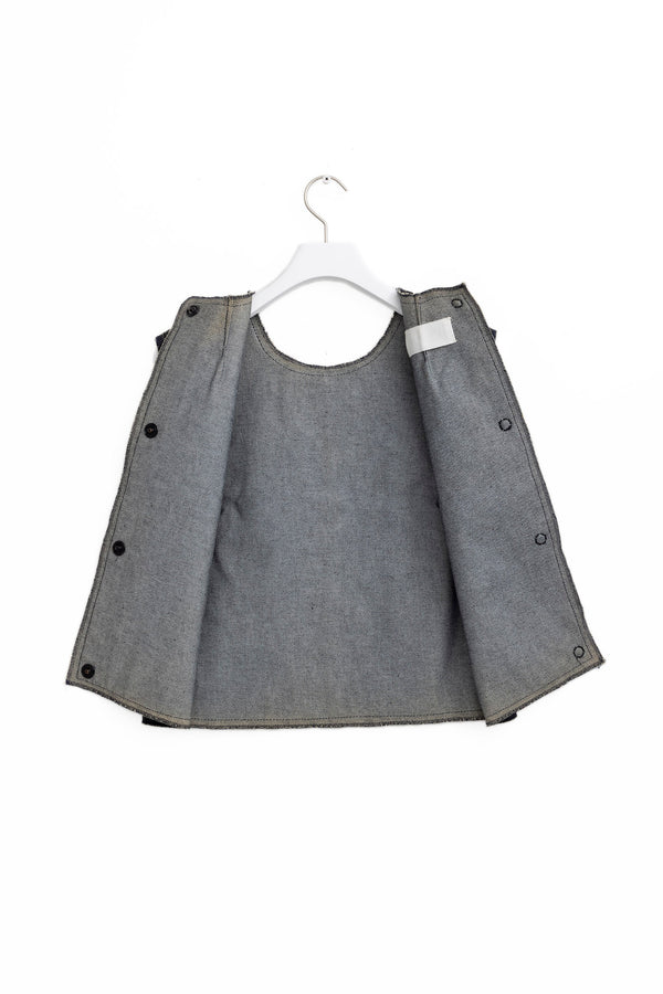 Maison Martin Margiela  Leather denim Vest 1999AAW