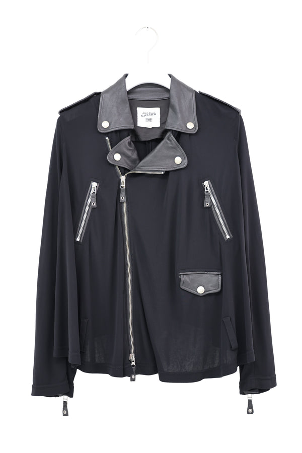 Jean Paul Gaultier Leather Powernet Riders Jacket