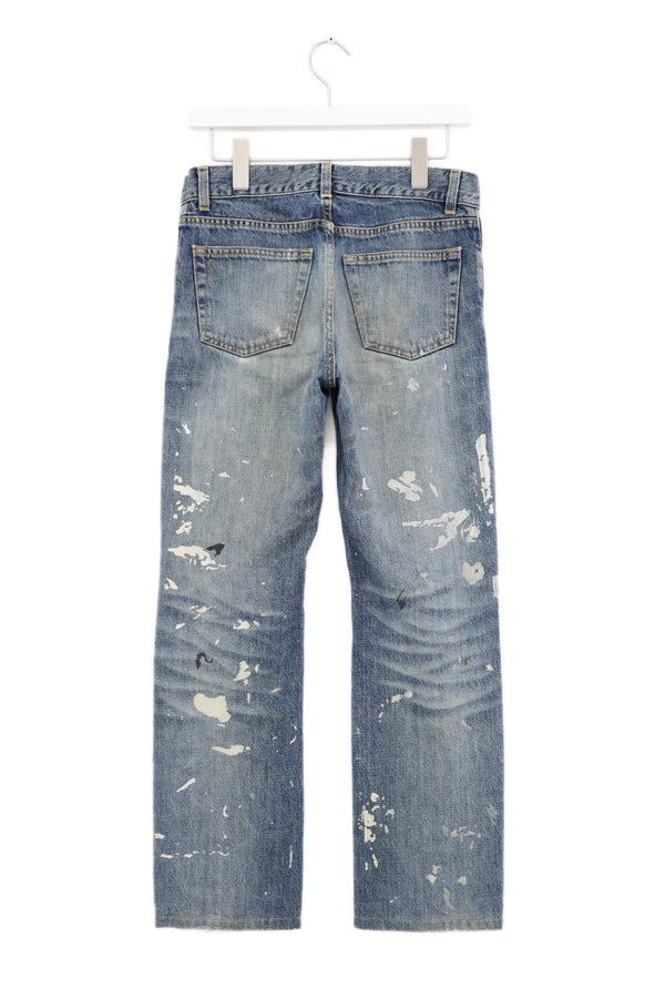 HELMUT LANG Damage Paint Denim 1998s